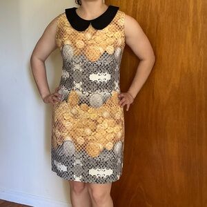 Elegant Black and Gold Women's Dress